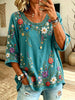 Women's Wildflower Print Blouse
