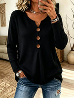 Women's Button-Front Ribbed Knit Sweater