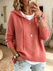 Comfortable Elegant Hooded Long Sleeve Casual Knitted Sweater