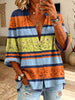 Vintage Elegant Button Long Sleeve Patterned Shirt