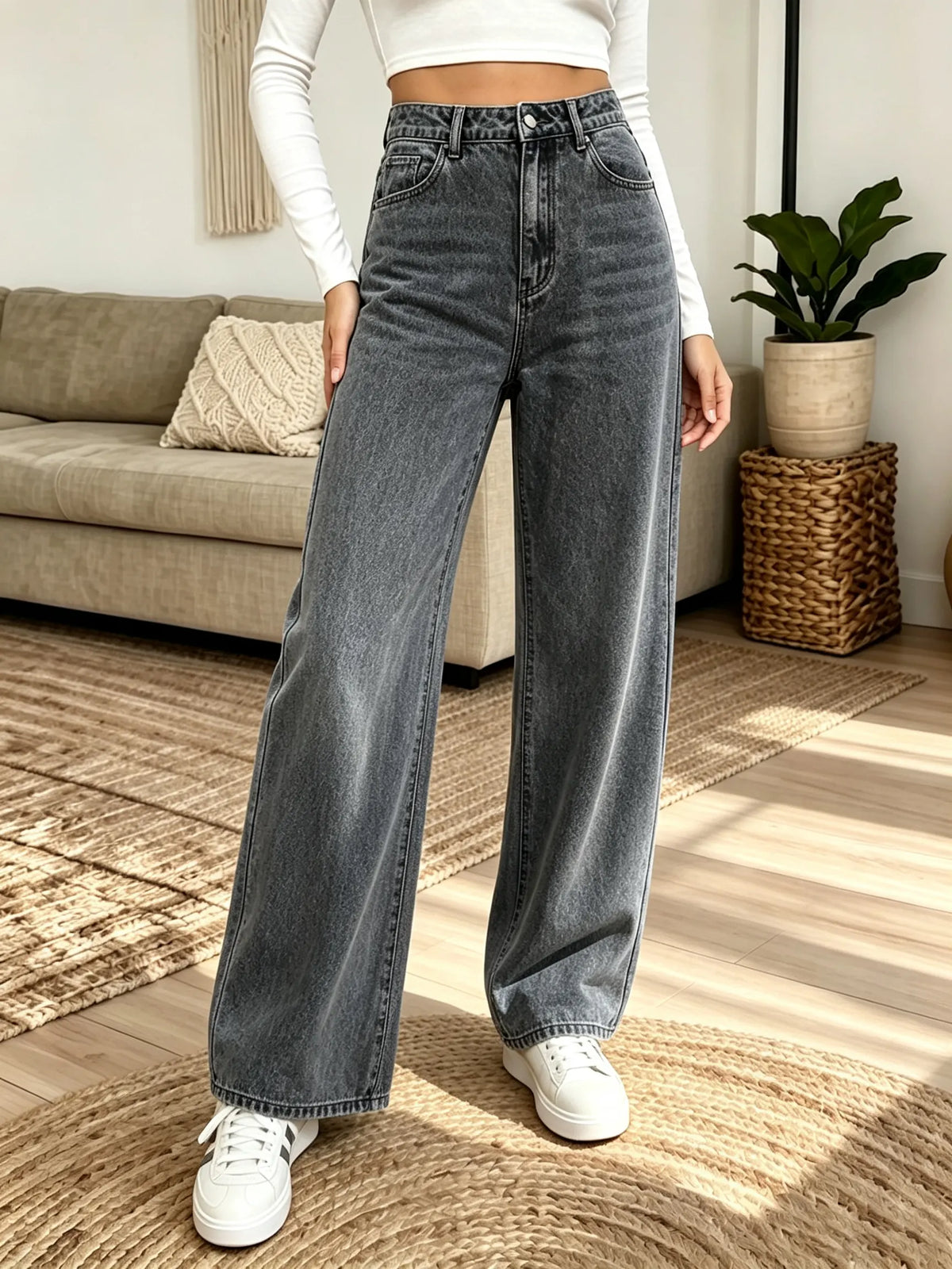 Multi-Color Options Women's High-Waisted Denim Jeans