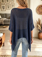 Women's Knit Asymmetrical Tunic Top