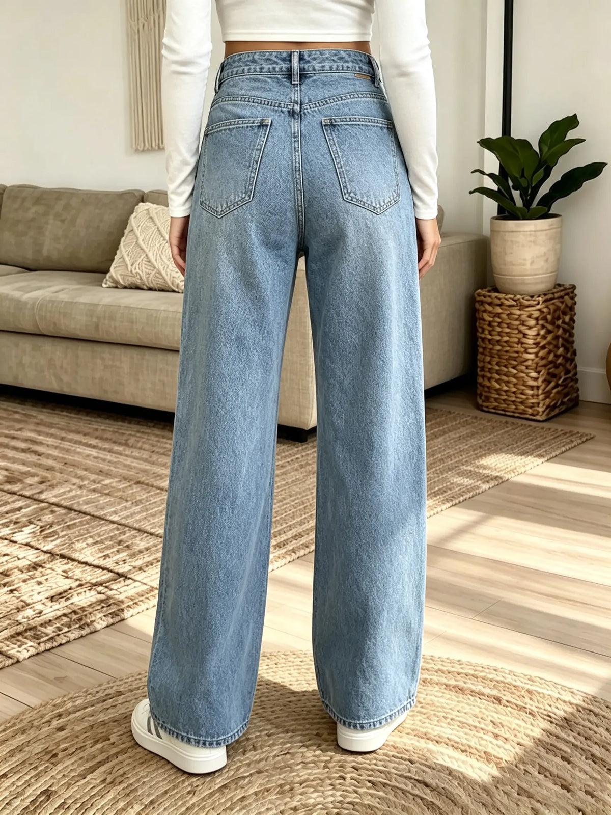 Multi-Color Options Women's High-Waisted Denim Jeans