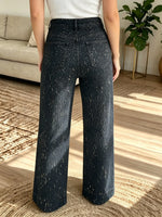 Multi-Color Options Women's Splatter Print High-Rise Straight Jeans
