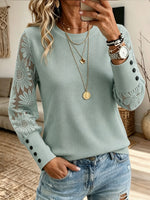 Women V‑Neck Drawstring Ruched Long Sleeve Ribbed Knit Peplum Top