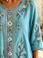 Women's Tribal Floral Print Blouse